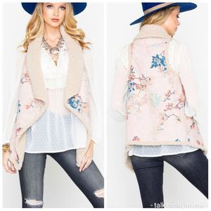 BB DAKOTA Reversible Faux Fur Vest Medium